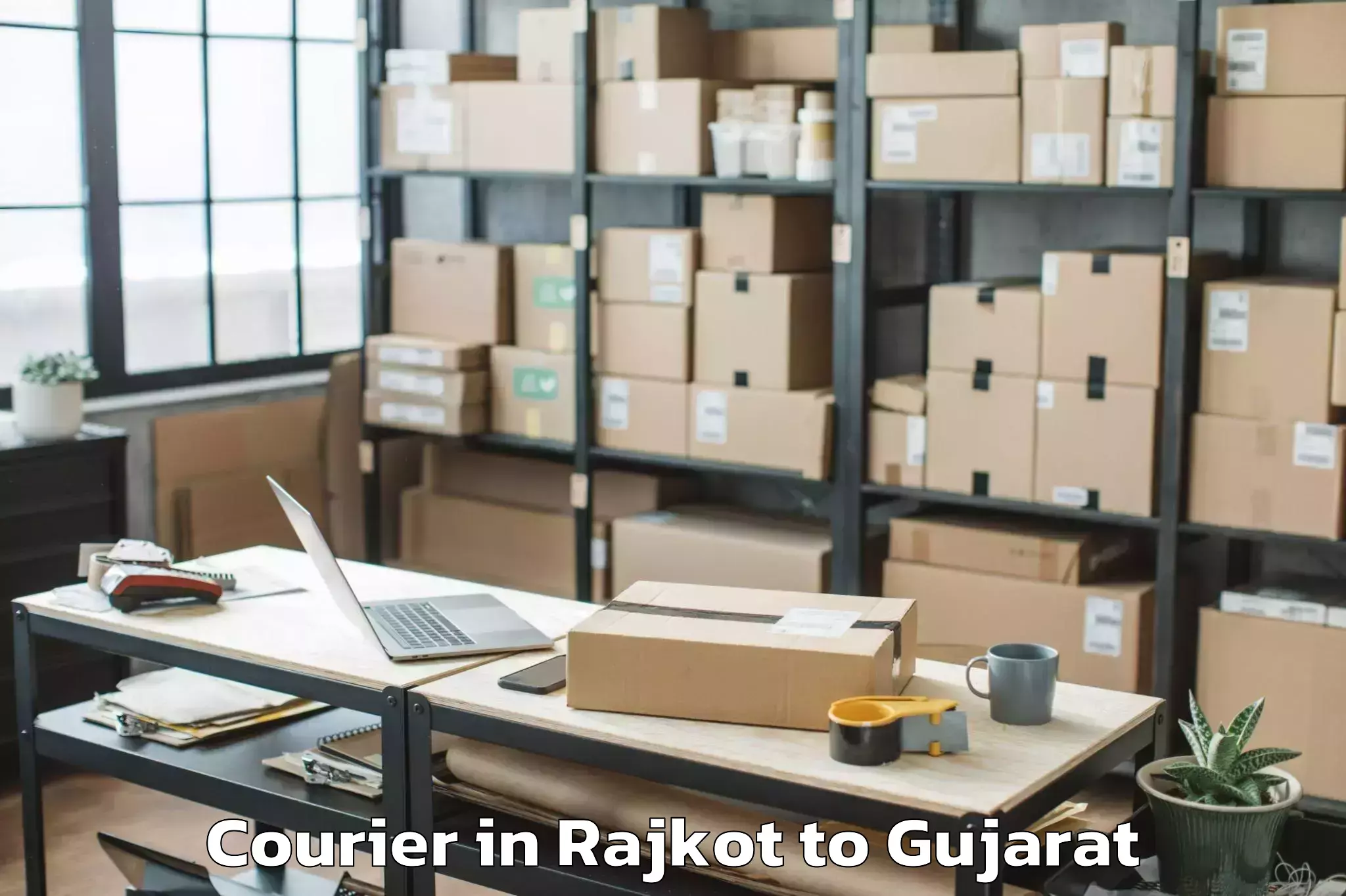 Book Rajkot to Kamrej Courier Online